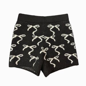 Fuzzy Bow Shorts